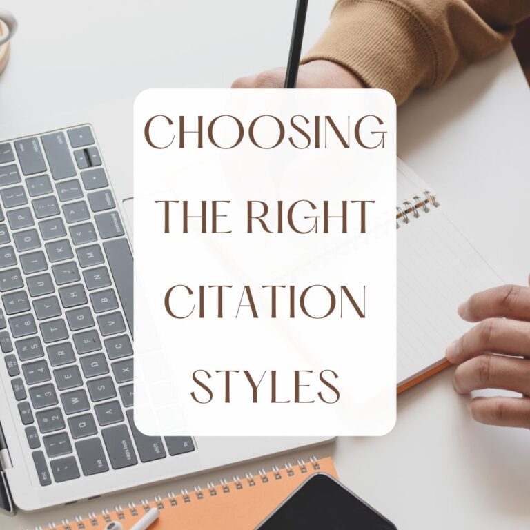 Choosing The Right Citation Styles Mywordai