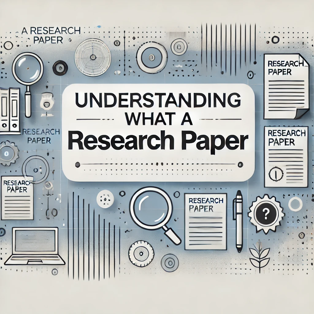 Understanding What a Research Paper Is