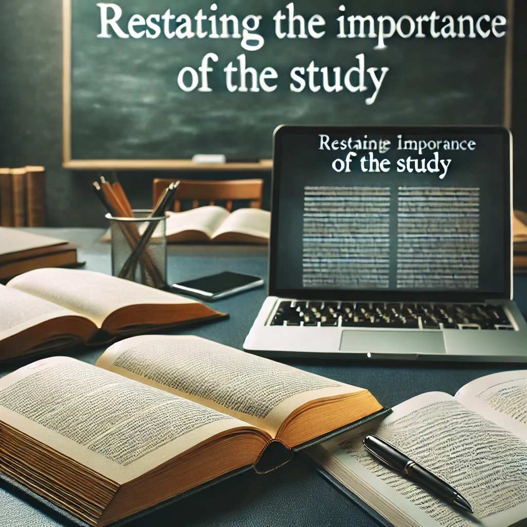 Restating the Importance of the Study